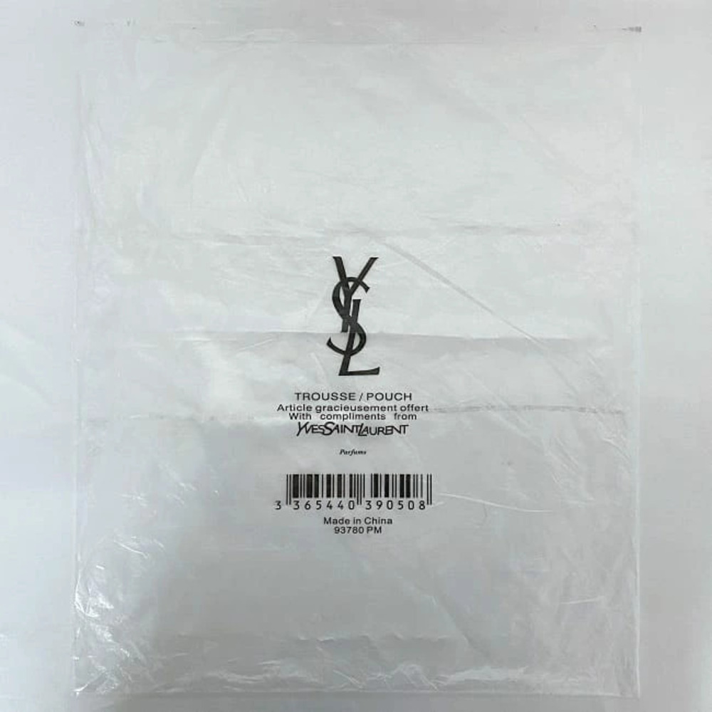 Yves Saint Laurent Tote Bag Black Parfums YSL Embroidery Eco Shoulder Birthday - Picture 10 of 10